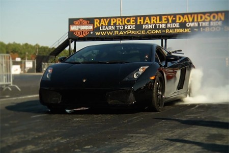L'accélération d'une Gallardo bi-turbo en vidéo