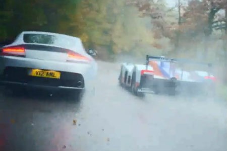 Une V12 Vantage et un LMP1 font la course en vidéo