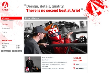 L'Ariel Atom a sa propre boutique