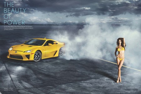 Lexus LF-A, le "shooting"