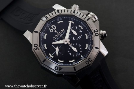 Corum, Admiral's Cup Seafender 46 Chrono Dive, au banc d'essai