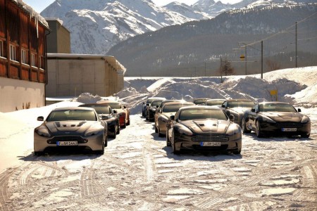 Aston Martin "On Ice", les photos de vacances