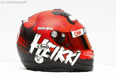 F1 - Photos: Le casque Angry Birds de Kovalainen