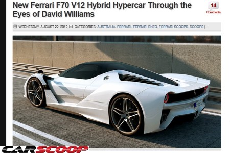 Interprétation libre de la Ferrari F70