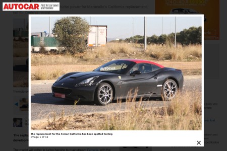 Ferrari met au point une toute nouvelle California