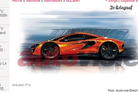 McLaren P13, première idée du style