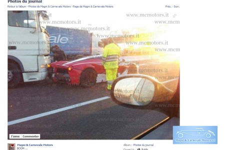 Premier crash de LaFerrari