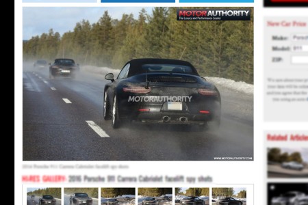 Les futures 911 Cabriolet surprises en plein tests