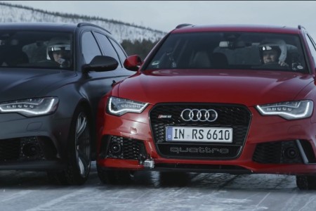 Patinage artistique pour deux Audi RS6 Avant !