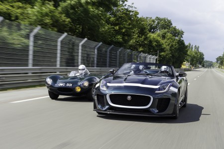 La F-Type Project 7 prend la pose au Mans Classic