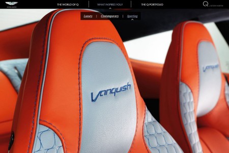 Le configurateur "Q by Aston Martin" en ligne
