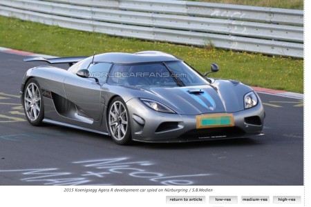 Une mystérieuse Koenigsegg sur la Nordschleife