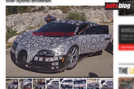 Une Bugatti hybride surprise en tests ?