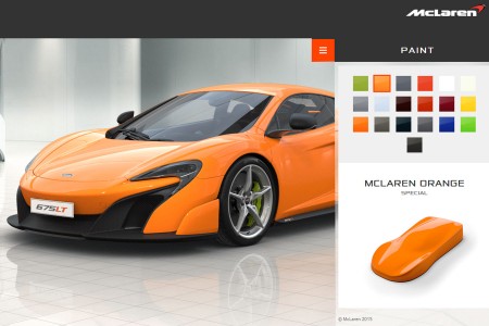 Configurez en ligne votre McLaren 675LT