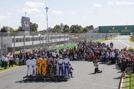 Les pilotes au Grand Prix d'Australie