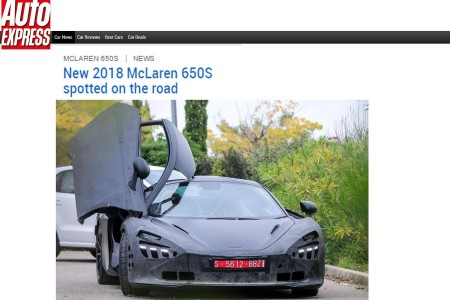 La remplaçante de la McLaren 650S a été aperçue en phase de développement