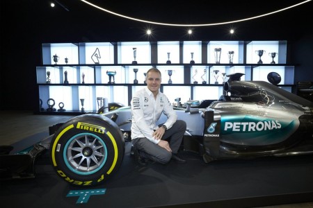 Valtteri Bottas (Mercedes) à Brackley