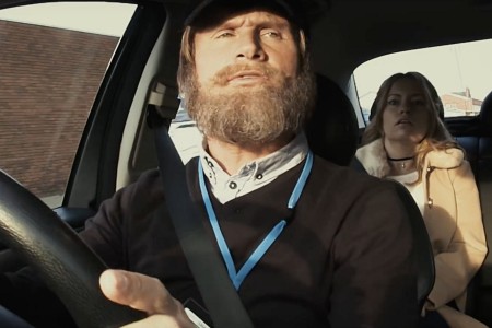David Coulthard dans une publicité pour Aviva
