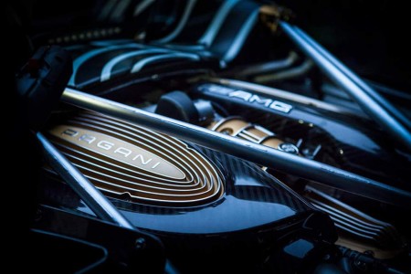 Pagani Huayra Roadster (2017) : vue moteur