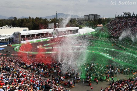 Le podium du Grand Prix du Mexique