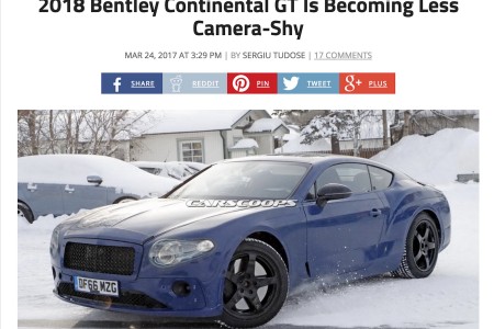 La prochaine génération de la Bentley Continental GT.