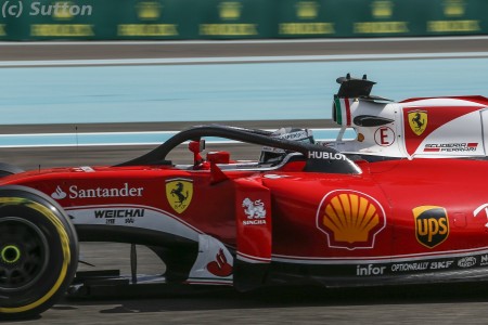 Sebastian Vettel (Ferrari) à Yas Marina