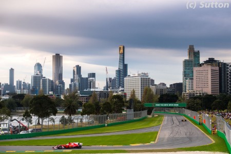 Sebastian Vettel (Ferrari) à Melbourne