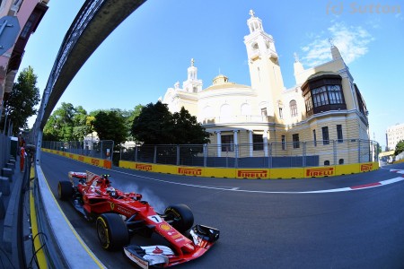Kimi Räikkönen (Ferrari) à Bakou