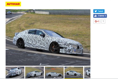 La future Mercedes-AMG GT quatre portes (2018) développera plus de 800 chevaux.
