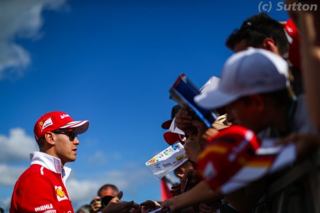 Sebastian Vettel (Ferrari) à Spa