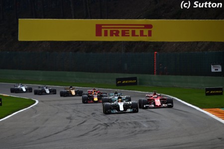 Lewis Hamilton (Mercedes) à Spa