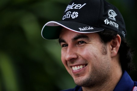 Sergio Pérez (Force India) à Singapour