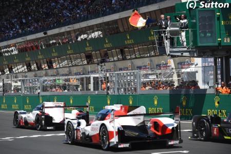 Le départ des 24 Heures du Mans 2017