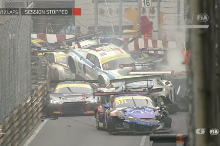 L'accident en GT World Cup à Macao
