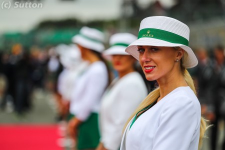 Les grid-girls à Silverstone