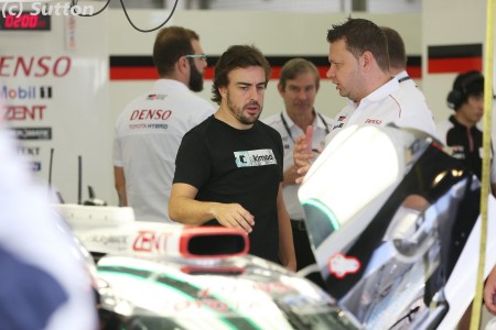 Fernando Alonso (Toyota) à Sakhir