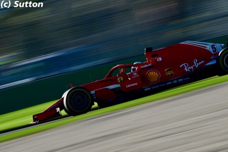 Sebastian Vettel (Ferrari) à Melbourne