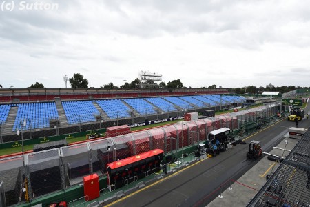 L'allée des stands à Melbourne
