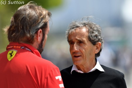 Alain Prost (Renault) à Shanghaï