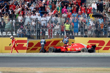 Sebastian Vettel (Ferrari) à Hockenheim