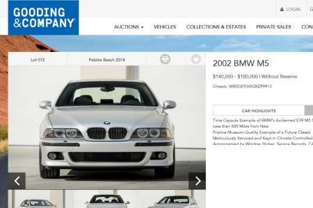 Une BMW de 16 ans... Pour 160.000 € !