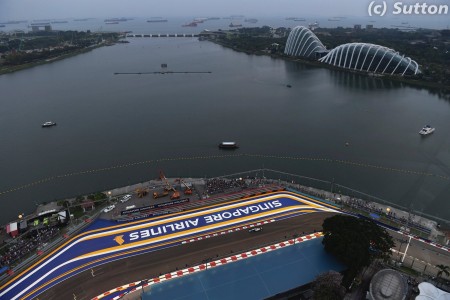 Lewis Hamilton (Mercedes) à Marina Bay