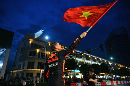 David Coulthard (Red Bull) à Hô-Chi-Minh-Ville