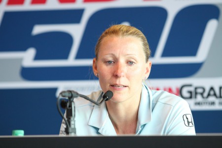 Pippa Mann (Dale Coyne) à Indianapolis