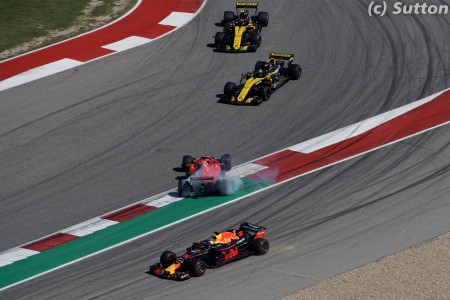 Le tête-à-queue de Sebastian Vettel (Ferrari) à Austin