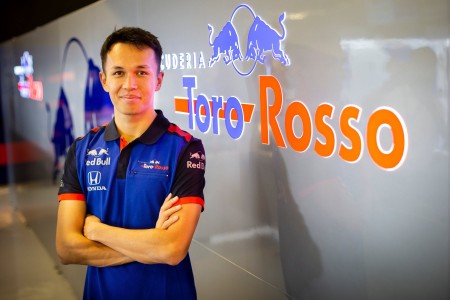 Alexander Albon (Toro Rosso) à Yas Marina