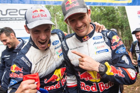 Julien Ingrassia (Ford M-Sport) et Sébastien Ogier (Ford M-Sport) au Rallye d'Australie