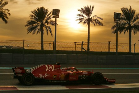 Charles Leclerc (Ferrari) à Yas Marina