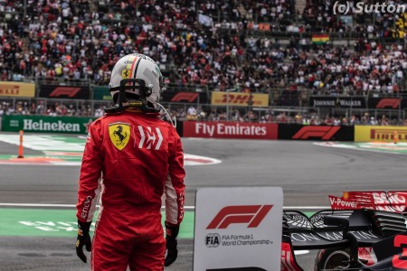 Sebastian Vettel (Ferrari) à Mexico