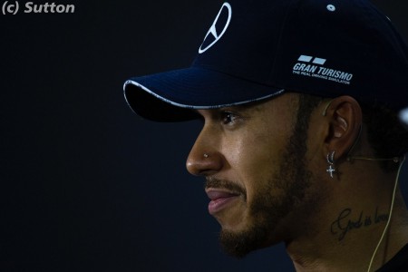 Lewis Hamilton (Mercedes) à Interlagos